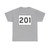 MA Route 201 (Massachusetts) (Road Sign) T-Shirt