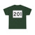 MA Route 201 (Massachusetts) (Road Sign) T-Shirt