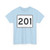 MA Route 201 (Massachusetts) (Road Sign) T-Shirt