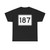 MA Route 187 (Massachusetts) (Road Sign) T-Shirt