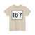 MA Route 187 (Massachusetts) (Road Sign) T-Shirt