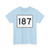 MA Route 187 (Massachusetts) (Road Sign) T-Shirt