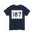 MA Route 187 (Massachusetts) (Road Sign) T-Shirt