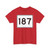 MA Route 187 (Massachusetts) (Road Sign) T-Shirt