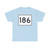 MA Route 186 (Massachusetts) (Road Sign) T-Shirt