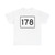 MA Route 178 (Massachusetts) (Road Sign) T-Shirt