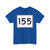 MA Route 155 (Massachusetts) (Road Sign) T-Shirt