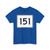 MA Route 151 (Massachusetts) (Road Sign) T-Shirt