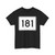 MA Route 181 (Massachusetts) (Road Sign) T-Shirt
