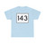 MA Route 143 (Massachusetts) (Road Sign) T-Shirt