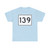 MA Route 139 (Massachusetts) (Road Sign) T-Shirt