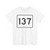 MA Route 137 (Massachusetts) (Road Sign) T-Shirt