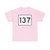 MA Route 137 (Massachusetts) (Road Sign) T-Shirt