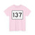 MA Route 137 (Massachusetts) (Road Sign) T-Shirt
