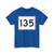 MA Route 135 (Massachusetts) (Road Sign) T-Shirt