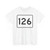 MA Route 126 (Massachusetts) (Road Sign) T-Shirt