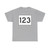 MA Route 123 (Massachusetts) (Road Sign) T-Shirt