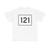 MA Route 121 (Massachusetts) (Road Sign) T-Shirt