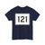 MA Route 121 (Massachusetts) (Road Sign) T-Shirt