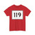 MA Route 119 (Massachusetts) (Road Sign) T-Shirt