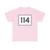 MA Route 114 (Massachusetts) (Road Sign) T-Shirt