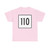 MA Route 110 square (Massachusetts) (Road Sign) T-Shirt