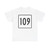MA Route 109 square (Massachusetts) (Road Sign) T-Shirt