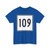 MA Route 109 square (Massachusetts) (Road Sign) T-Shirt