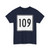 MA Route 109 square (Massachusetts) (Road Sign) T-Shirt