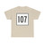 MA Route 107 square (Massachusetts) (Road Sign) T-Shirt