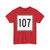 MA Route 107 square (Massachusetts) (Road Sign) T-Shirt