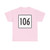 MA Route 106 square (Massachusetts) (Road Sign) T-Shirt