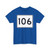 MA Route 106 (Massachusetts) (Road Sign) T-Shirt