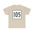 MA Route 105 square (Massachusetts) (Road Sign) T-Shirt