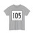 MA Route 105 square (Massachusetts) (Road Sign) T-Shirt