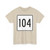 MA Route 104 square (Massachusetts) (Road Sign) T-Shirt