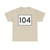 MA Route 104 (Massachusetts) (Road Sign) T-Shirt