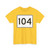 MA Route 104 (Massachusetts) (Road Sign) T-Shirt