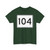 MA Route 104 (Massachusetts) (Road Sign) T-Shirt