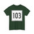 MA Route 103 square (Massachusetts) (Road Sign) T-Shirt