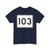 MA Route 103 (Massachusetts) (Road Sign) T-Shirt