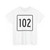 MA Route 102 square (Massachusetts) (Road Sign) T-Shirt