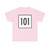 MA Route 101 square (Massachusetts) (Road Sign) T-Shirt