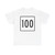 MA Route 100 square (Massachusetts) (Road Sign) T-Shirt