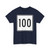 MA Route 100 square (Massachusetts) (Road Sign) T-Shirt