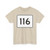 MA Route 116 (Massachusetts) (Road Sign) T-Shirt