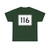 MA Route 116 (Massachusetts) (Road Sign) T-Shirt
