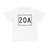 MA Route 20A (Massachusetts) (Road Sign) T-Shirt