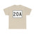 MA Route 20A (Massachusetts) (Road Sign) T-Shirt