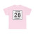 Logan County Route 28 OH (Ohio) (Road Sign) T-Shirt